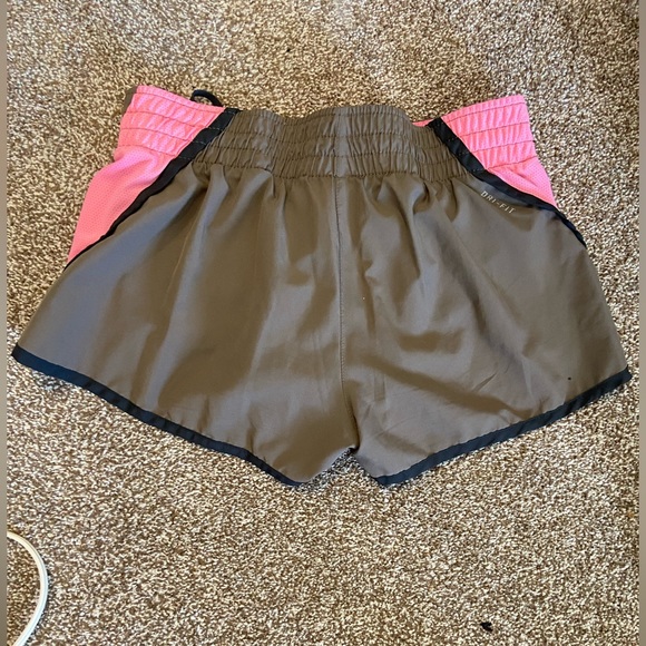 Nike Running Shorts Womens Sz Large Pink & Brown Lined 3" Workout Athletic - Picture 3 of 3